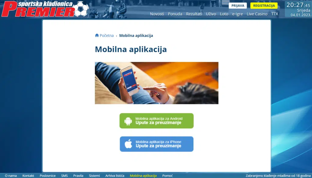 MOBILNA VERZIJA PREMIERA ZA IOS I ANDROID